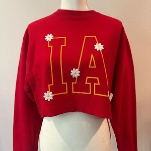 Iowa State cropped sweatshirt!